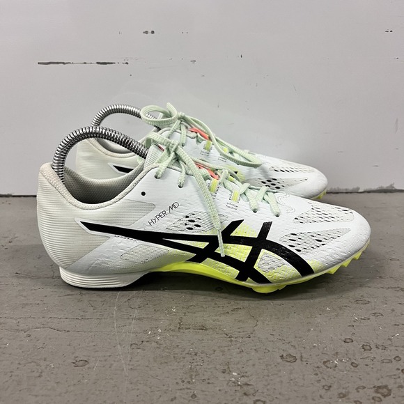 ASICS HYPER MD 8 Track & Field Spikes Size 7 Soothing Sea‎ Black Middle Distance - Picture 1 of 9